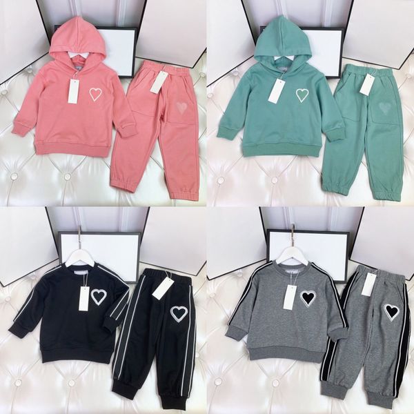 

baby clothing sets hooded hoodies sweatshirt suit kids clothes boys girls designer clothes fashion streetshirts pullover sweatshirts loose, White