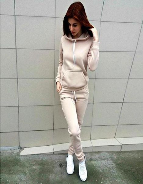 

womens tracksuit patchwork hoodies and pants autumn winter sweatshirt hooded long sleeve striped pullovers new ox42a5621403, Black