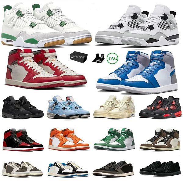 

jumpman 4 4s basketball shoes pine green military black red thunder black cat sail 1 1s lost and found reverse mocha black phantom men women