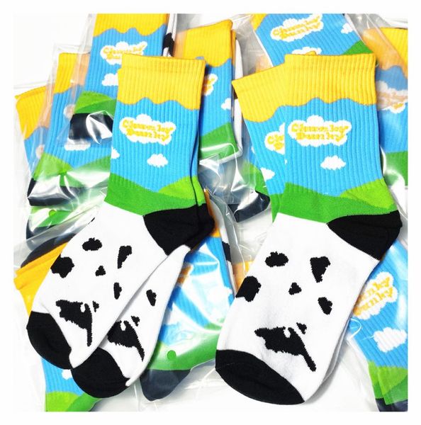 

new milk ice cream socks stock socks women men cotton basketball socks1142853, Black