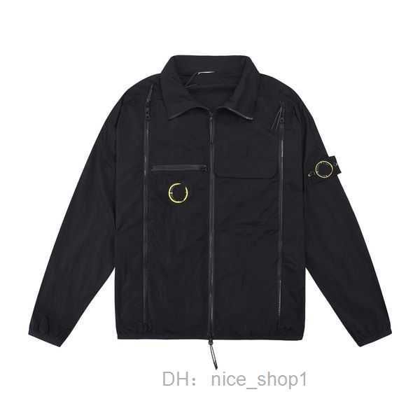 

cp style mens designer stone storm jacket couples fashion classic trend long sleeve slim fit coat sports 2 q800, Black;brown