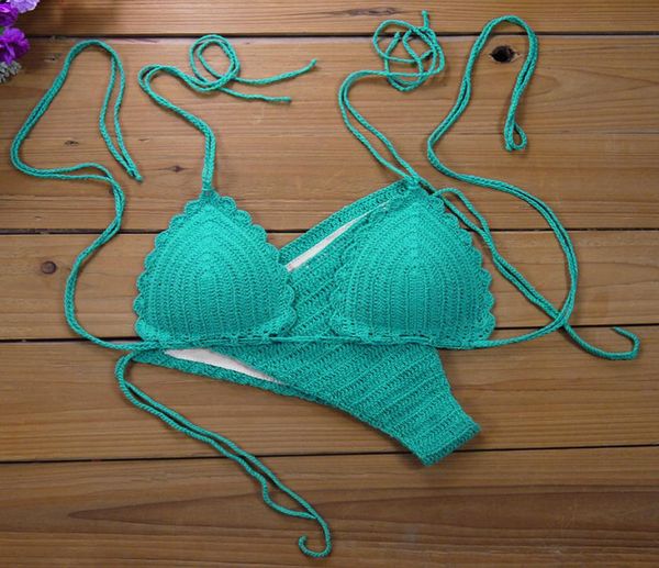 

bikini crochet crochet halter handmade in 100 cotton hippiebohocoachella 13 color4286808, White;black