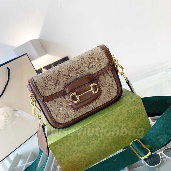 

saddles bag classic designer bag fashion brand wallet vintage ladies brown leather handbag designer shoulder bag 103221