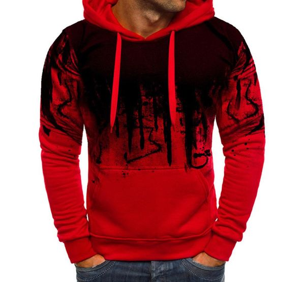 

men039s hooded sweater casual autumn winter longsleeved printed sweatershirt fashion pullover new style m3xl1704488, Black