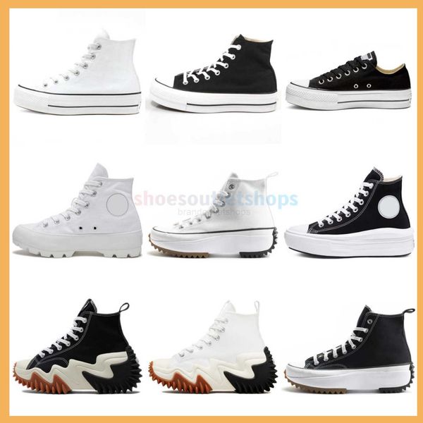 

designer sneakers canvas shoes men women platform thick bottom casual shoes spring and autumn classic triple black white comfortable move eu