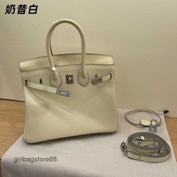 

bags genuine birkin handbags hreme ladies bag women's 2023 silver birkins designer leather litchi large classic handheld shoulder golde