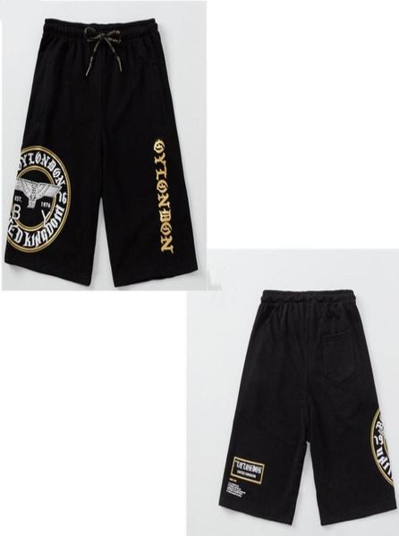 

highquality men039s shorts highend eagle wings bronzing printing men and women the same style couple guard pants b010183461333089140, White;black