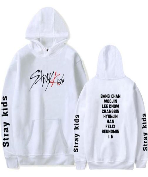 

songsanding stray kids sweatshirt kpop oversized hoodie graphic print korean clothes harajuku sweat femme oversize ladies fall clo5878179, Black