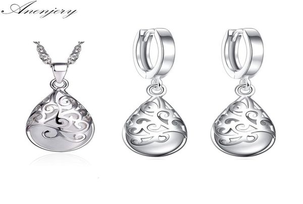 

925 sterling silver jewelry sets moonstone opal tears totem earrings necklace sets for women2017468