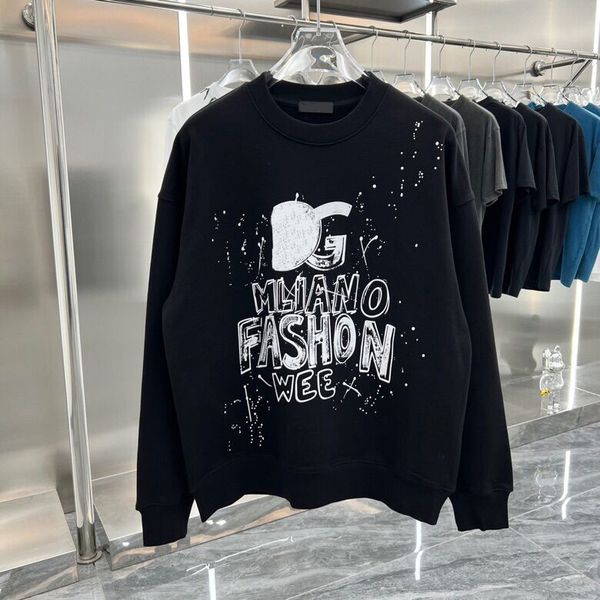 

men's plus size hoodies & sweatshirts fall/winter fried street poster letter logo graphic print hoodie couple sweatshirt 3a0-u666, Black;brown