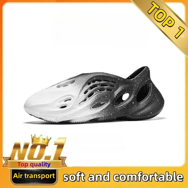 

luxury german b22 brand designer sandals black and white contrast starry sky men baotou sandals summer new beach sports shoes slippers