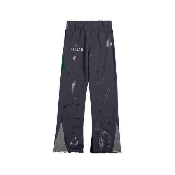 

galleries pant designer pants dept letter print denim straight swe, Black