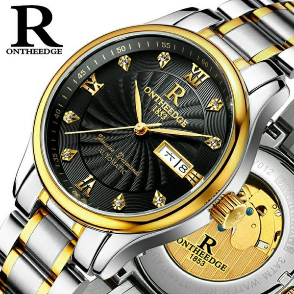 

luxury 2023 fashion new men's watch rectangular waterproof quartz mesh belt watch business leisure calendar men's watch, Slivery;black