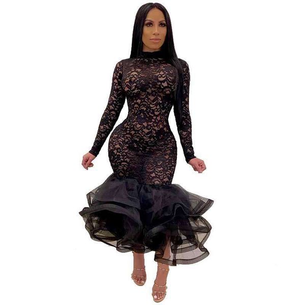 

womens dress hollow lace nightclub, Black;gray