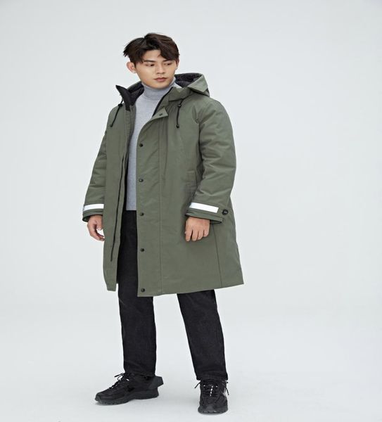 

down coat2070winter down jackets men clothes windshield casual style thick coat blackwhite fashion overcoat hoo6932097, Black