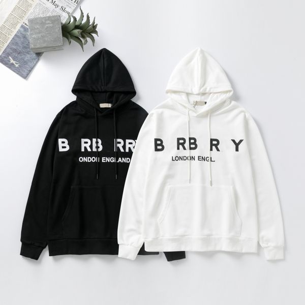 

american fashion designer basic clothing pullover sweatshirt loose long-sleeved luxury cotton letter size m-5xl, Black
