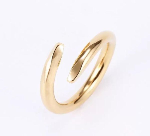 

new designer titanium steel band rings fashion jewelry men039s simple modern ring ladies gift7363556, Silver