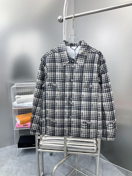 

men's shirt plaid jacket autumn casual fashion women's windproof, sun proof and warm jacket, Black;brown