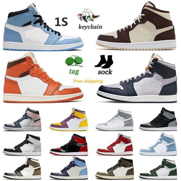 

j1 jumpman 1 basketball shoes 1s for men women basalt jaquemus georgetown oatmeal starfish electro orange hyper royal travis unc denim og sn