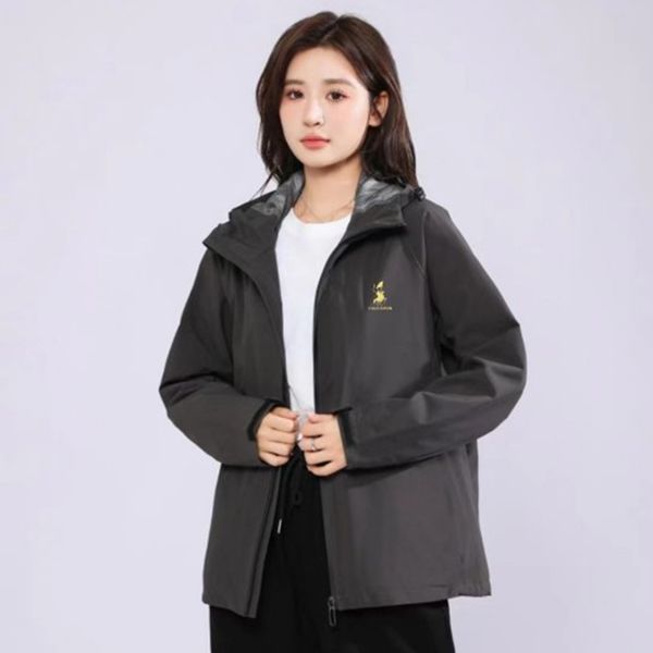 

fashion new designer women outdoor faced jackets interchange north jacket parkas waterproof and windproof outerwear jackets, Black;brown