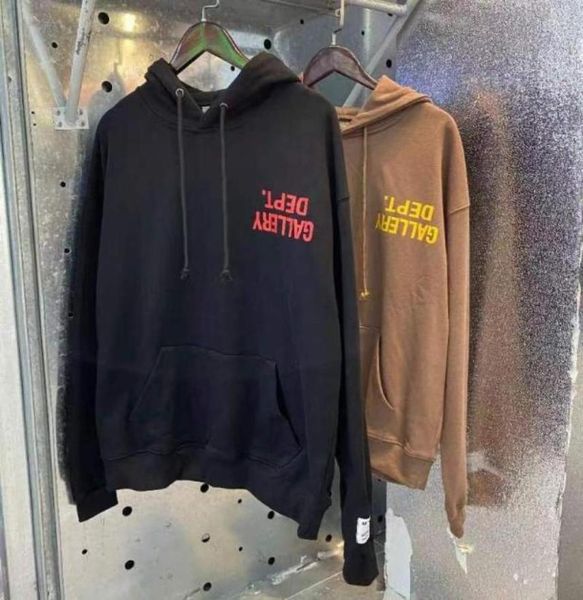 

real pics cotton high terry hoodie print men women53090615016712, Black;brown