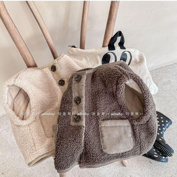 

waistcoat baby girl sleeveless jacket 2023 winter boys toddler warm clothes children s casual vest kids thick fleece coat 230802, Camo