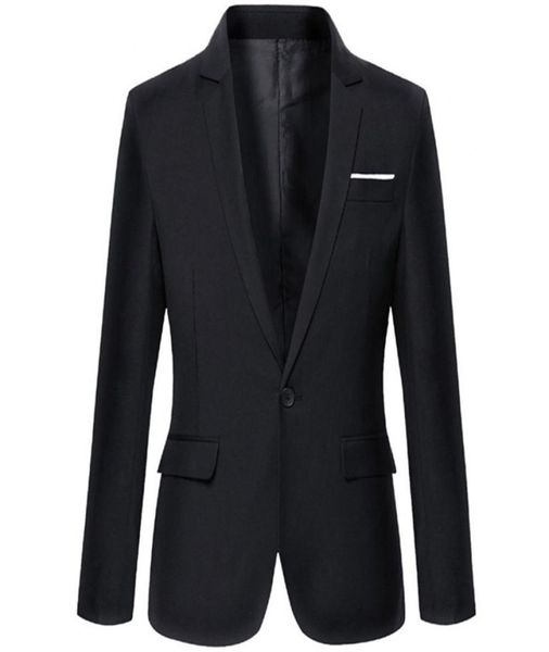 

50 men s blazer autumn fashion slim business formal party suit long sleeve lapel jacket clothing 2208225195994, White;black