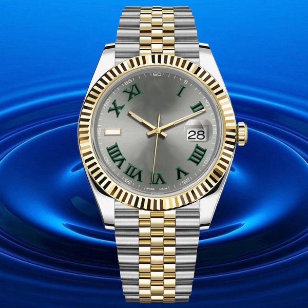 

luxury watch mechanical 8215 movement watches 36/41mm full stainless steel luminous waterproof pink 28/31mm men watch couples style classic, Slivery;brown