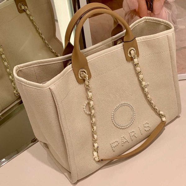 

women's classic luxury evening bags pearl beach handbag brand cc designers women tote bag large capacity female backpack small portable