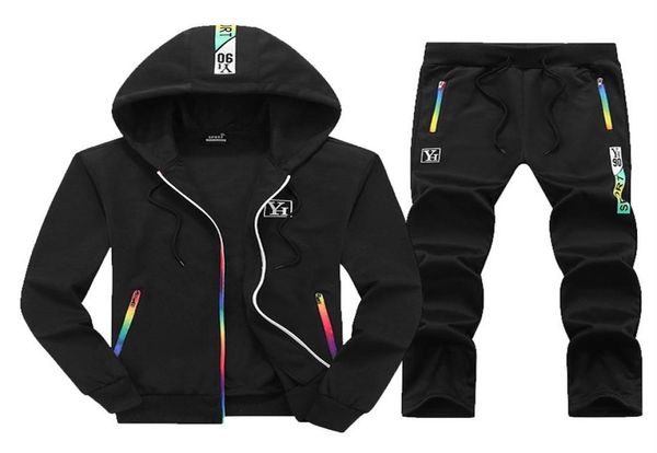 

brand men hoodies tracksuit hooded sweatshirt men039s set autumn winter 23965670386, Gray