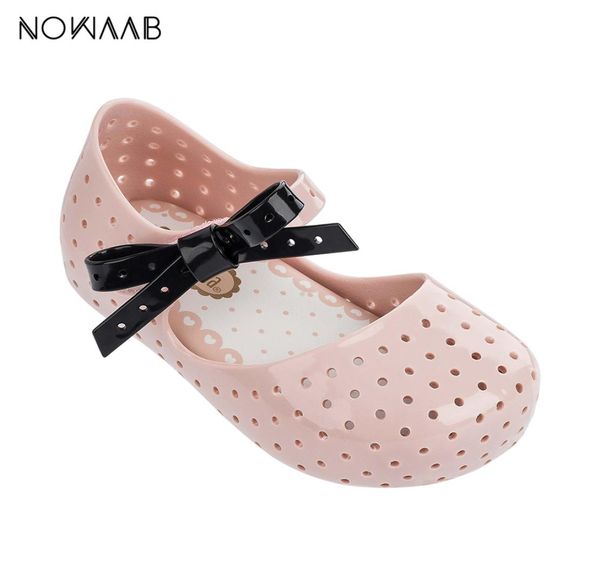 

mini furadinha x 2019 new original girl jelly sandals kids sandals children beach shoes non-slip toddler shoes y2001036051240, Black;red