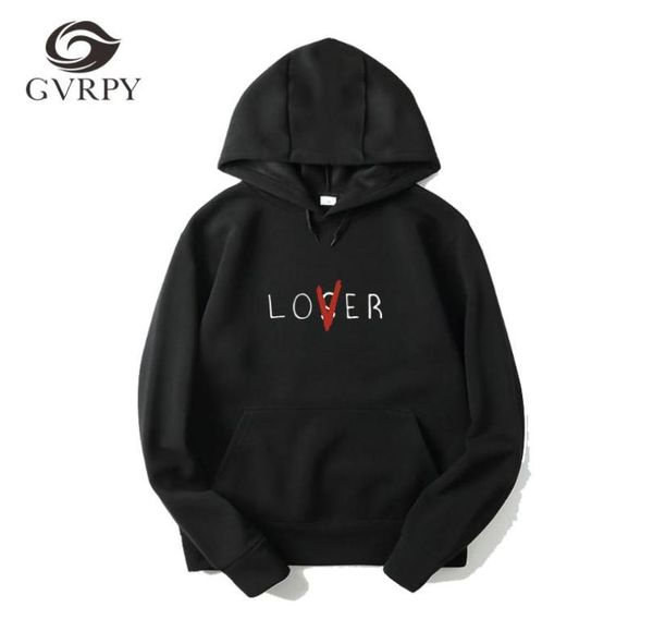 

men039s hoodies sweatshirts 2021 winter autumn lover and loser printed men womens harajuku hip hop hoodie or novelty female m9991767, Black
