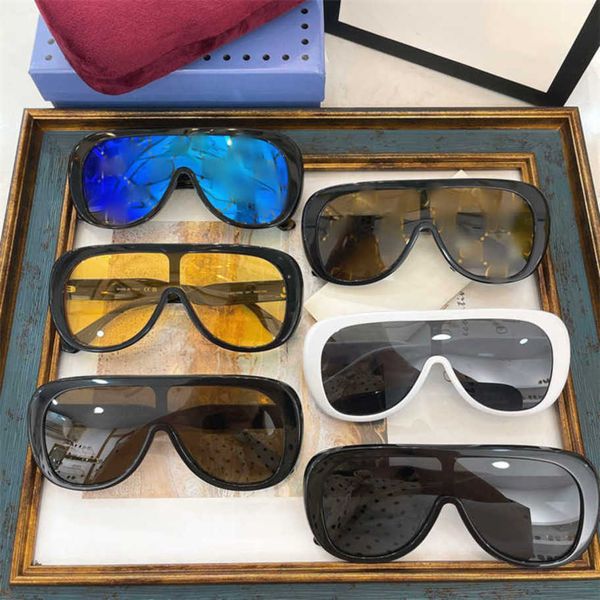

2023 luxury designer sunglasses g family's new toad large frame sunglasses fashion ins star sun glasses for men and women gg1370, White;black