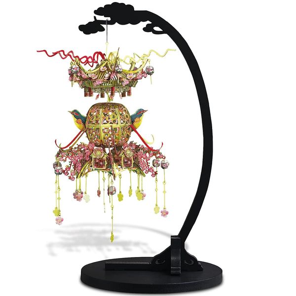 

piececool 3d metal puzzle kiosk lantern model decoration craft collection brain teaser stress relief toys handmade entertainment for adults