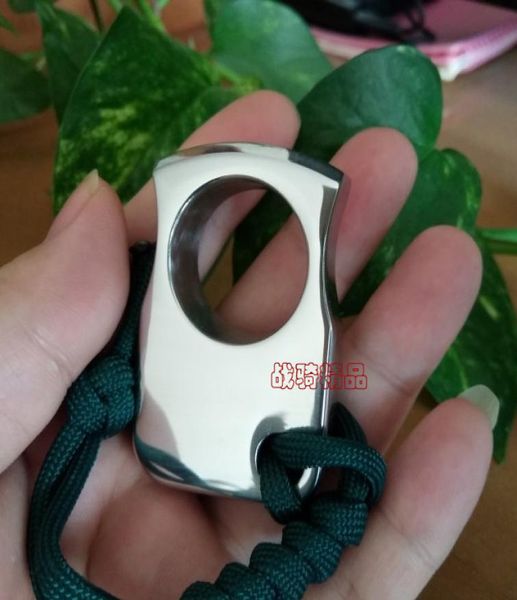 

stainless steel edc single finger knuckle duster ring paper weight cnc machined mirror polished thick 158mm finger diameter 24m9355627