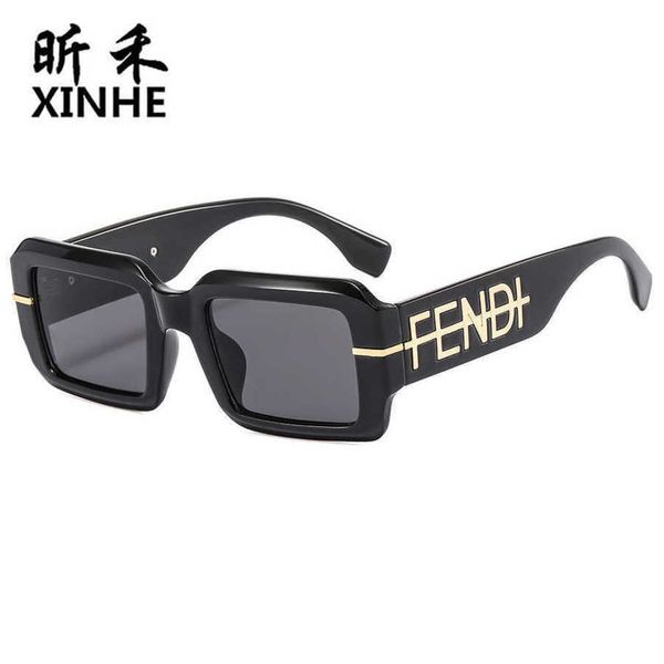 

2023 luxury designer sunglasses new fashion box network red ins fd family glasses sunglasses, White;black