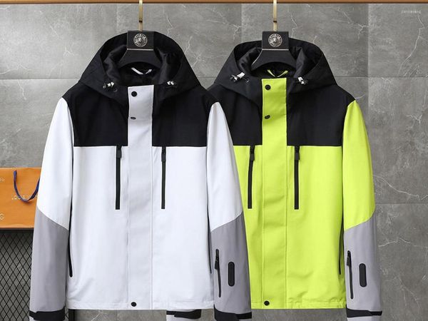 

men's jackets 2023 autumn and winter hooded jacket fashion casual style waterproof fabric outdoor hardshell