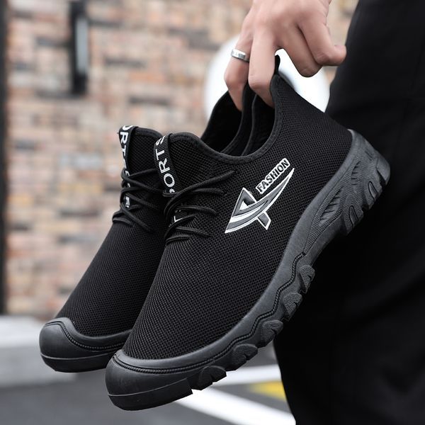 

designer fashion fashion ew mens casual shoes triple black dark blue flat trainers factory wholesale retail outdoor platform breathable103