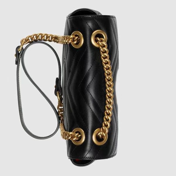 

designers bags womens shoulder bag marmont crossbody handbag messenger bags fashion metallic chain bags classic versatile women bag