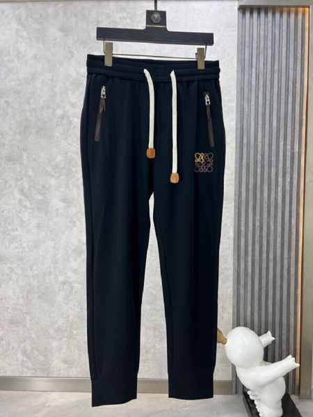 

men's plus size pants 2023 letter-printed jeans men's and women's trousers wide leg trousers high street fashion trousers 45g, Black;brown