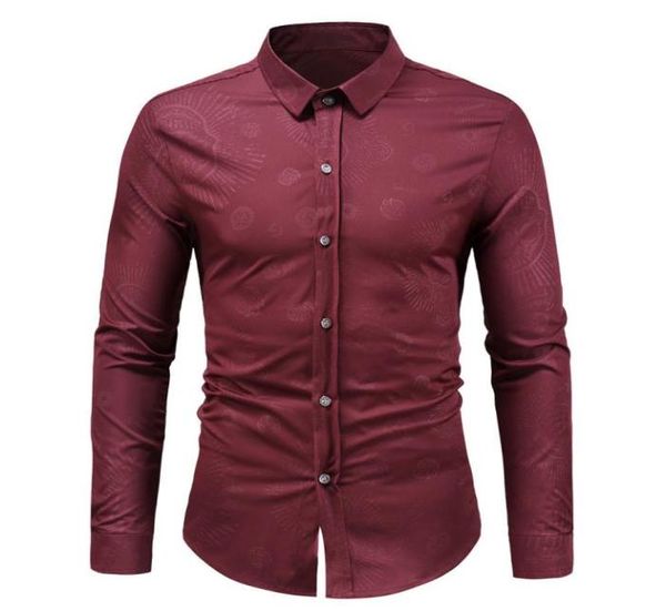 

large size shirt men039s business casual long sleeved shirt pure color smart male social dress plus camisa masculina5077172, White;black