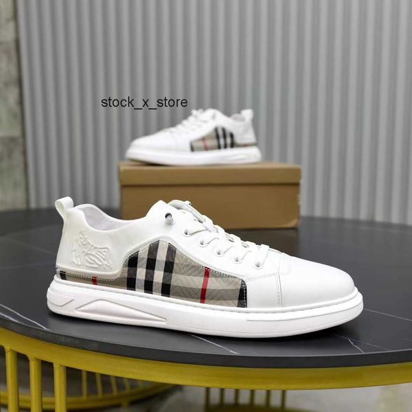 

burberies burbreries designer luxury casual shoes fashion shoe trainers sneakers classic plaid stripes design man woman svfi, Black