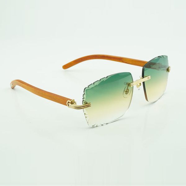 

new fashion frames sunglasses 0286o with new hardware natural orange wooden high-end sunglasses engraving lenses,, White;black