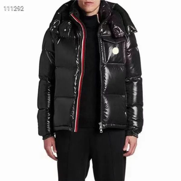 

mens jacket down parkas designer bomber coats long sleeves downs windbreaker man coat stroped zippers puffy jackets classic coats size, Black