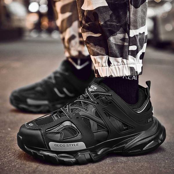 

luxury brand designer men women casual shoes track 3 3.0 triple white black sneakers tess.s. gomma leather trainer nylon printed platform tr