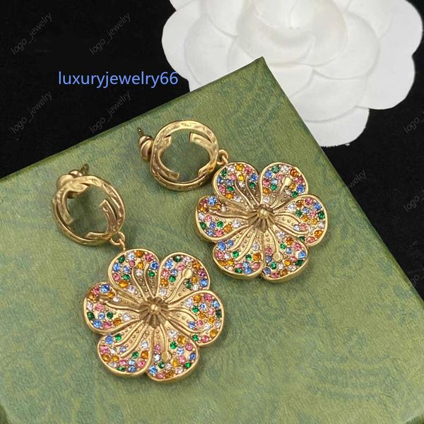 

fashion colored diamond pattern dangle chandelier earrings women aretes orecchini brass designer jewelry for women party engagement annivers, Silver