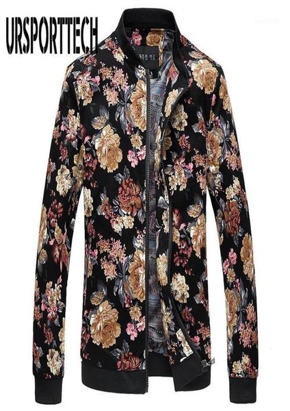 

men039s jackets bomber jacket men spring autumn floral mens korean slim fit long sleeve and coats men039s clothing windbreak8321518, Black;brown
