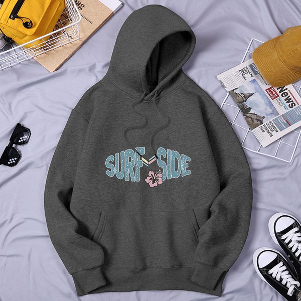

mens hoodies sweatshirts surfing enthusiasts surf side vintage fleece hooded classic simplicity hoodie sports comfortable tracksuit 230802, Black