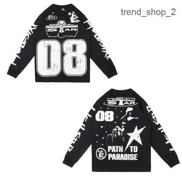 

fashion mens luxury designer hellstar hoodie men hoodies pullover printing long sleeve street hip-hop clothing sweatshirts spider hoodies 5, Black