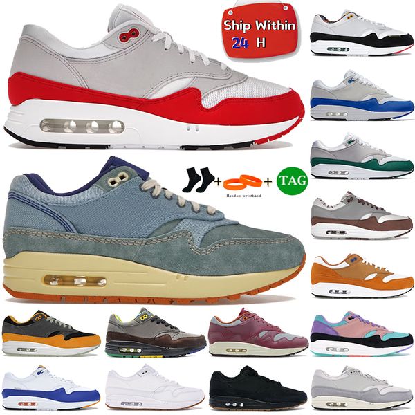 

designer 1 87 mens running shoes patta waves rush maroon big bubble sport red noise aqua anniversary royal dirty denim womens sports sneaker